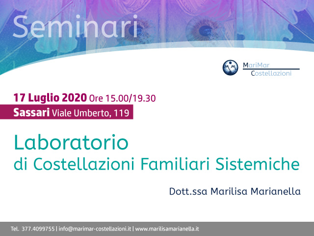 Laboratorio di Costellazioni familiari sistemiche | 17 Luglio 2020 – Sassari