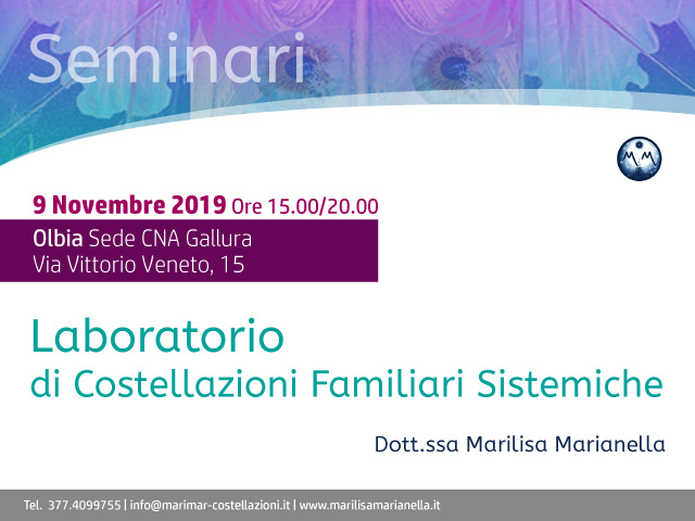 Laboratorio di Costellazioni familiari sistemiche | 9 Novembre 2019
