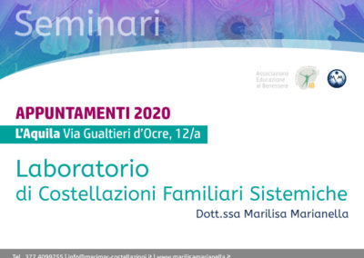 Laboratorio di Costellazioni familiari sistemiche | L’Aquila 2020
